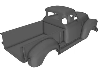 Chevrolet Pickup Body 3D Model preview