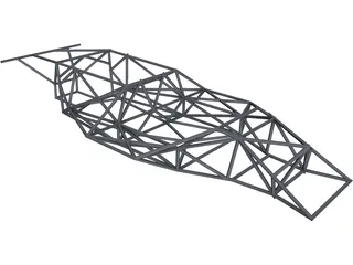 Porsche 917 Frame 3D Model preview