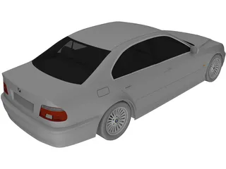 BMW 5-Series E39 3D Model preview