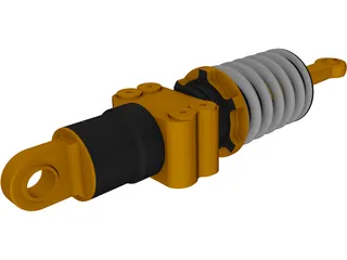 Formula Renault 3.5 Rear Suspension Damper 3D Model preview
