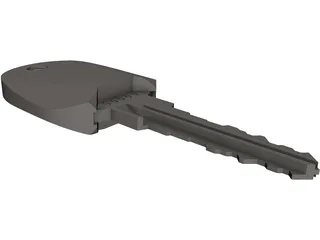 Bike Key 3D Model preview