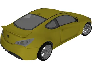 Hyundai Genesis Coupe 3D Model preview