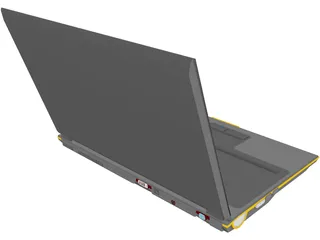 Toshiba Laptop 3D Model preview