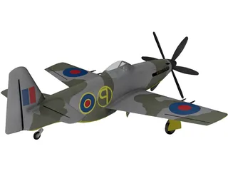 Martin Baker MB 5 3D Model preview