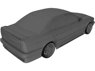 BMW M5 e34 (1995) 3D Model preview