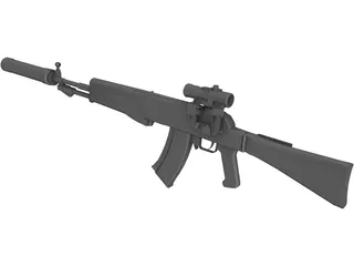 AN-94 3D Model preview