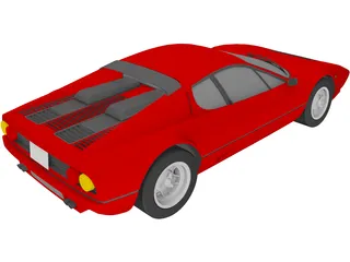 Ferrari 512BB Berlinetta Boxer 3D Model preview
