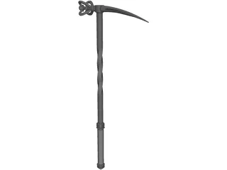 Spiked Hammer 3D Model preview