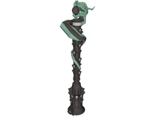 Snakes Tower 3D Model preview