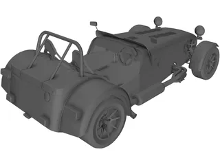 Caterham R500 3D Model preview