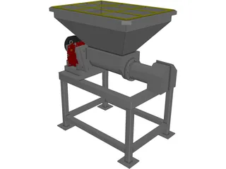 Meat Grinder with Stand 3D Model preview
