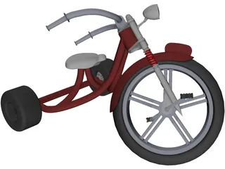 Kids Trike 3D Model preview