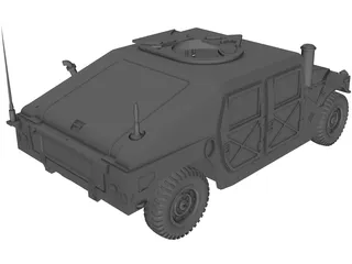 Hummer HMMWV 3D Model preview