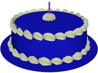 Chocolate Cake 3D Model preview