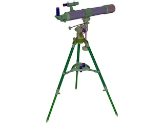Bresser R-80 Telescope 3D Model preview