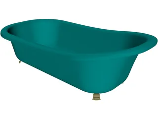 Bathtub Free Standing 3D Model preview