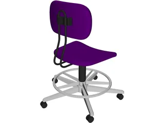 Chair Draftmans 3D Model preview