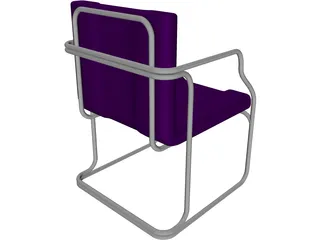 Chair Guest 3D Model preview