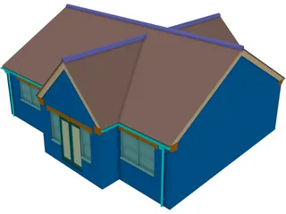 Bungalow 3D Model preview