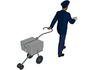 Postman 3D Model preview