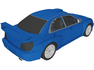 Subaru Impreza WRX STi WRC (2001) 3D Model preview