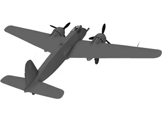 Henschel Hs 129 B 3D Model preview