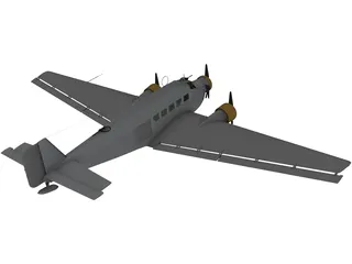 Junkers Ju 52 G5 3D Model preview