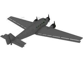 Junkers Ju 52 G9 3D Model preview