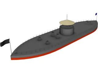 US Monitor 3D Model preview