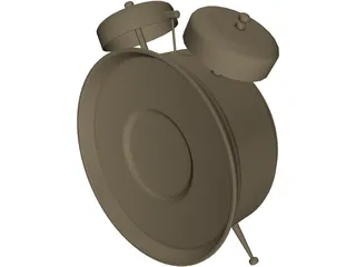 Big Bell Alarm Clock 3D Model preview