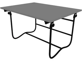 Table Drafting 3D Model preview