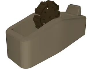 Tape Dispenser 3D Model preview