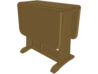 Table Folding 3D Model preview