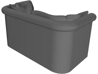Couch Traditional 3D Model preview