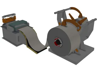 Double Supply Line 3D Model preview