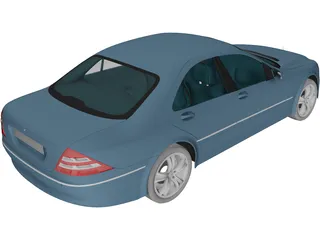 Mercedes-Benz S-class (2003) 3D Model preview