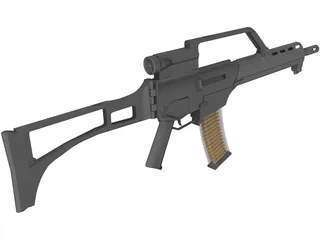 H&K G36K 3D Model preview