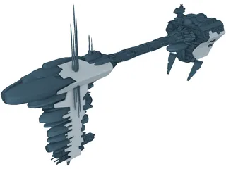 Nebulon Ship 3D Model preview
