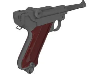 Luger P08 3D Model preview