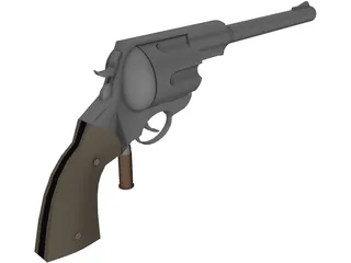 Revolver 3D Model preview