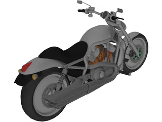 Harley-Davidson V-Rod 3D Model preview