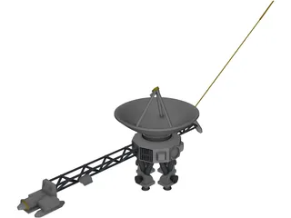 Voyager Space Craft 3D Model preview