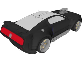 Ford Mustang (2003) [Supercharged] 3D Model preview