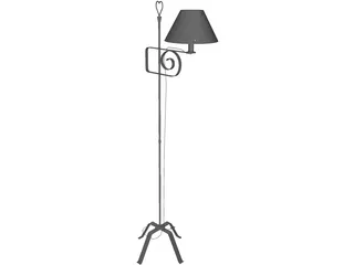 Lamp Country 3D Model preview