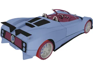 Pagani Zonda 3D Model preview