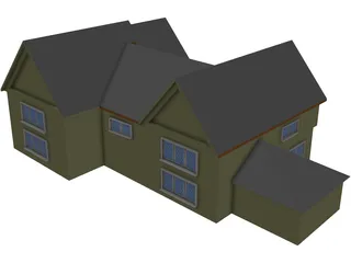House Country English 3D Model preview