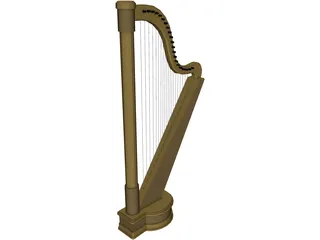 Harp 3D Model preview