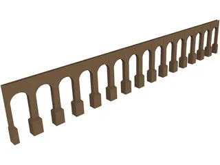 Aquaduct Bridge 3D Model preview