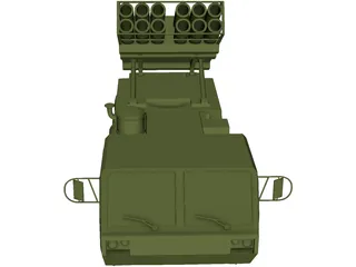 US HIMARS MLRS [+M977 Hemmt] 3D Model preview