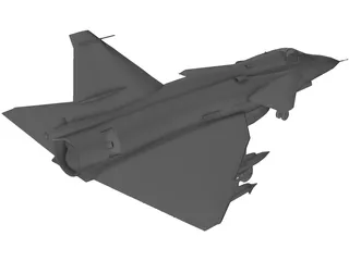 SAAB AJ-37 Viggen 3D Model preview